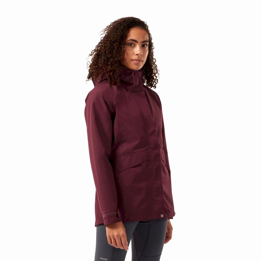 Deep Red Craghoppers Ellis GORE-TEX Women's Jackets | BSJ7553ZL