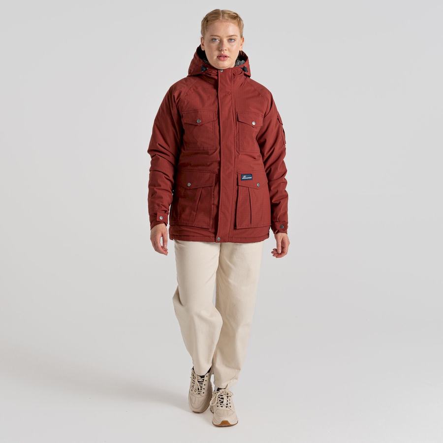 Deep Red Craghoppers Waverley Thermic Women's Jackets | JHT514NI