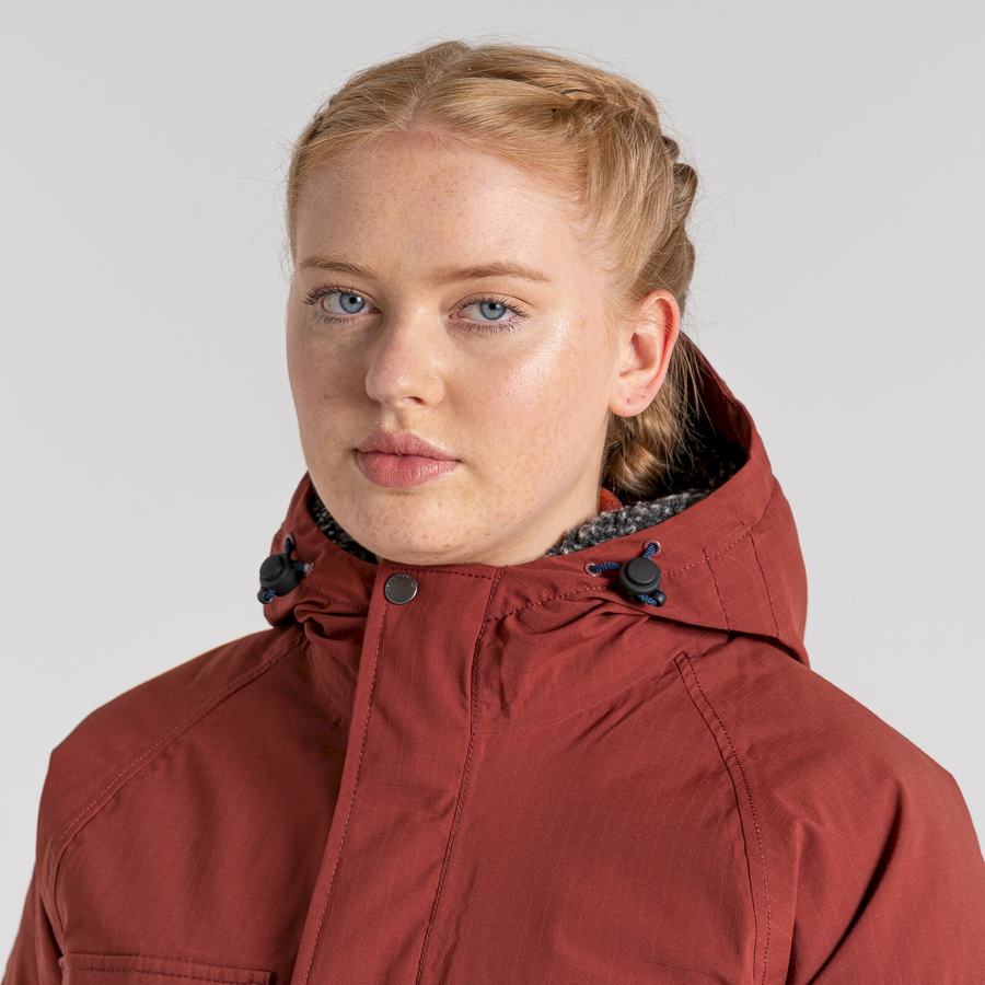 Deep Red Craghoppers Waverley Thermic Women's Jackets | JHT514NI