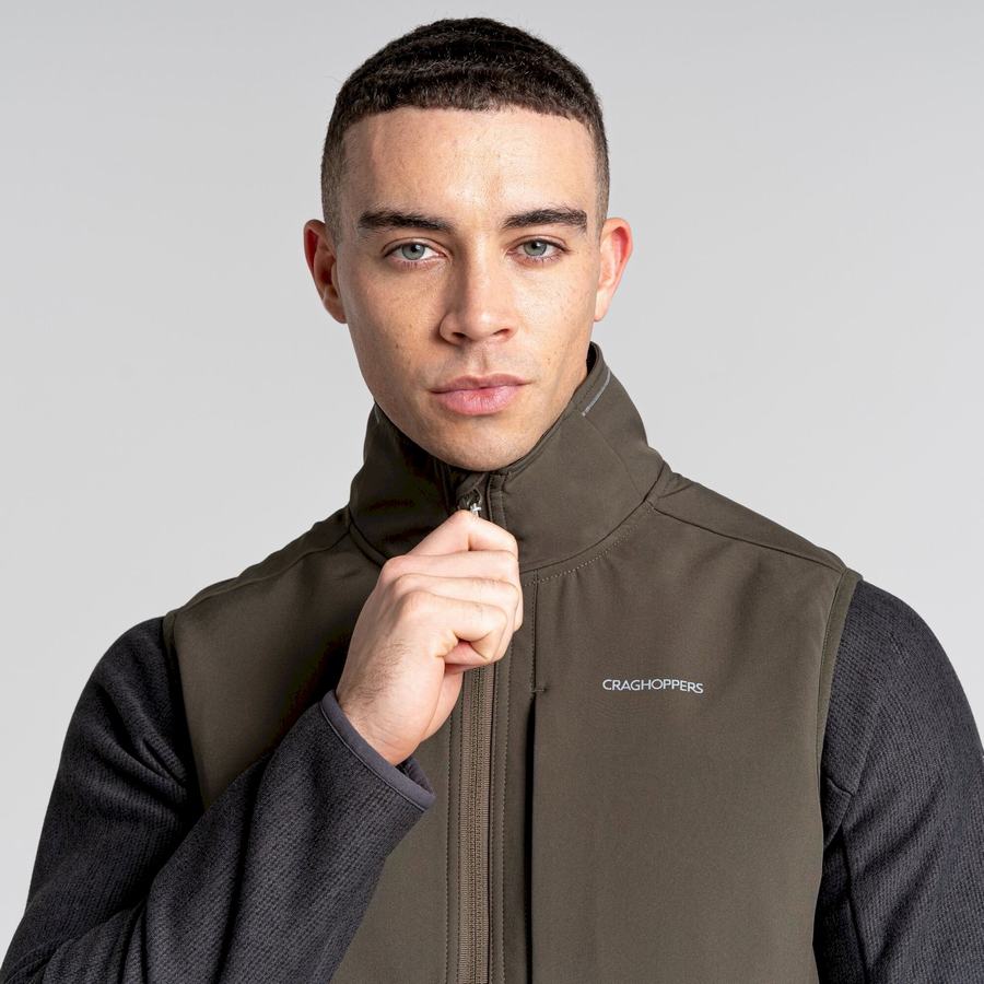 Green Craghoppers Altis Vest Men's Gilets | ILP2239VO