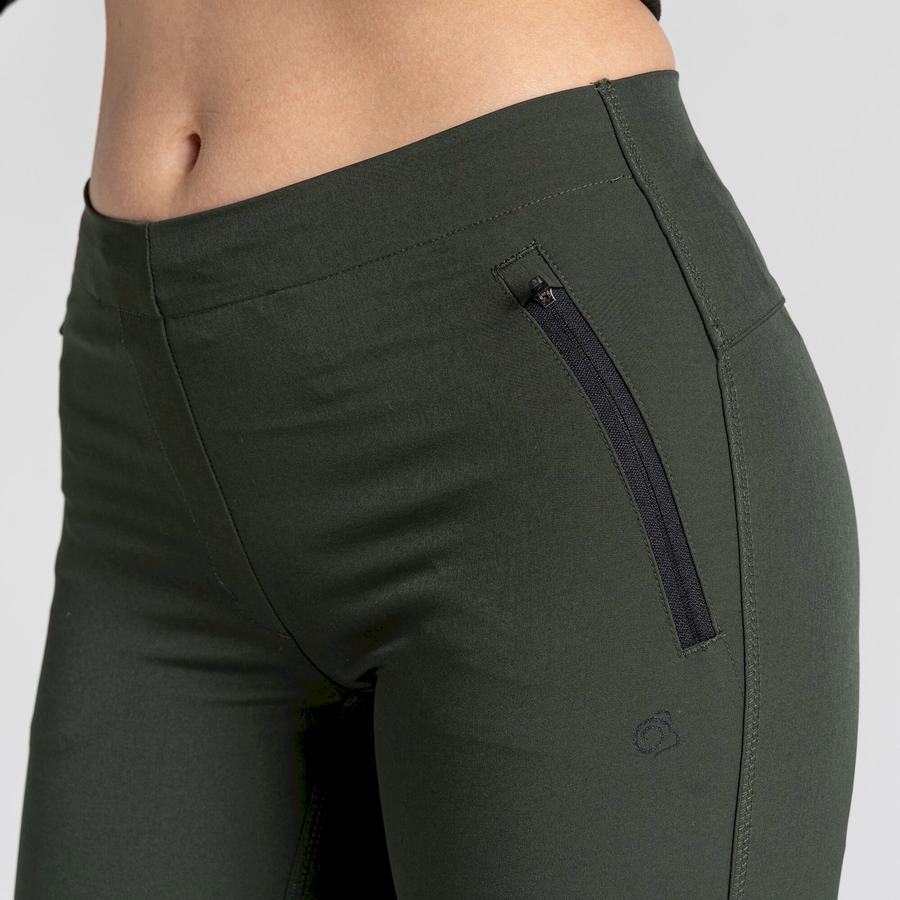 Green Craghoppers Expedition Women's Leggings | PCO3071NV