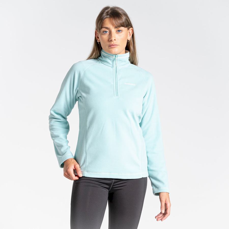 Green Craghoppers Miska Half Zip Women's Sweaters | YPG4460WA