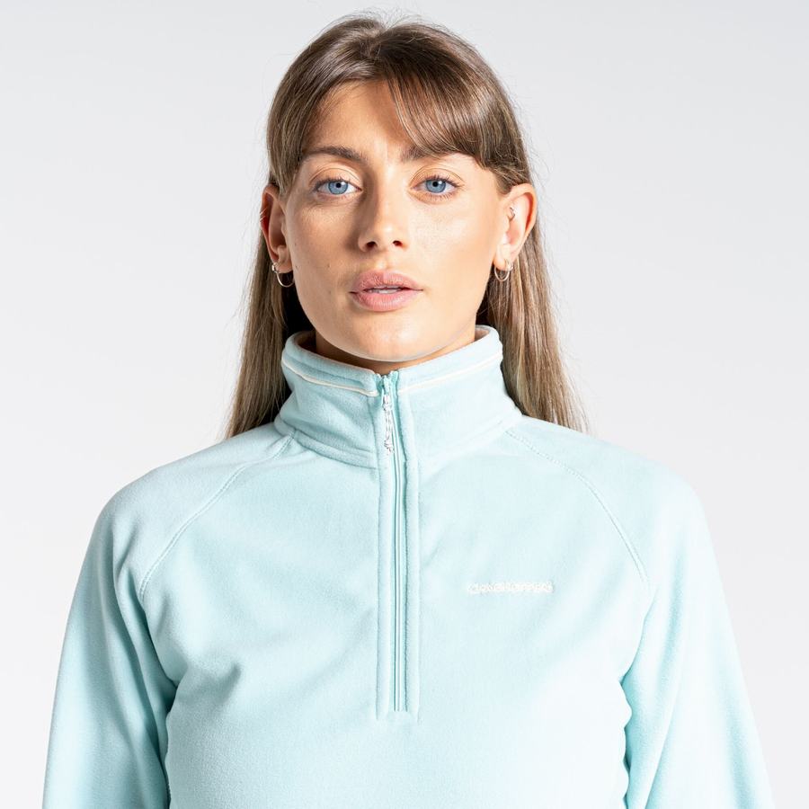 Green Craghoppers Miska Half Zip Women's Sweaters | YPG4460WA