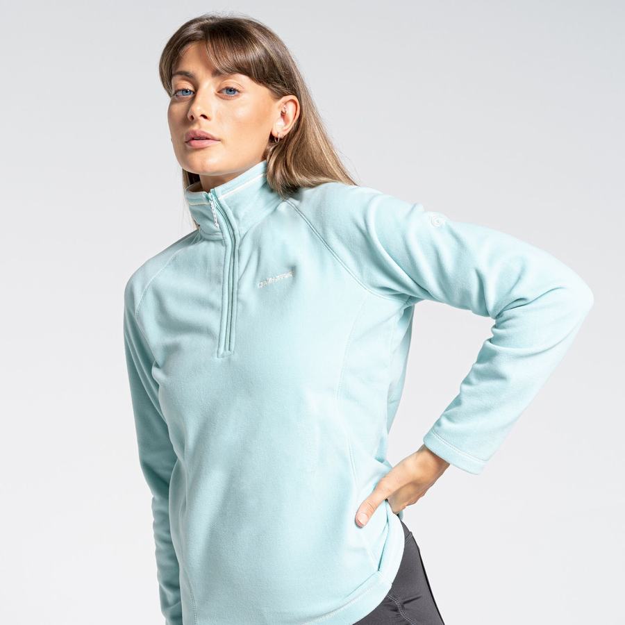 Green Craghoppers Miska Half Zip Women's Sweaters | YPG4460WA