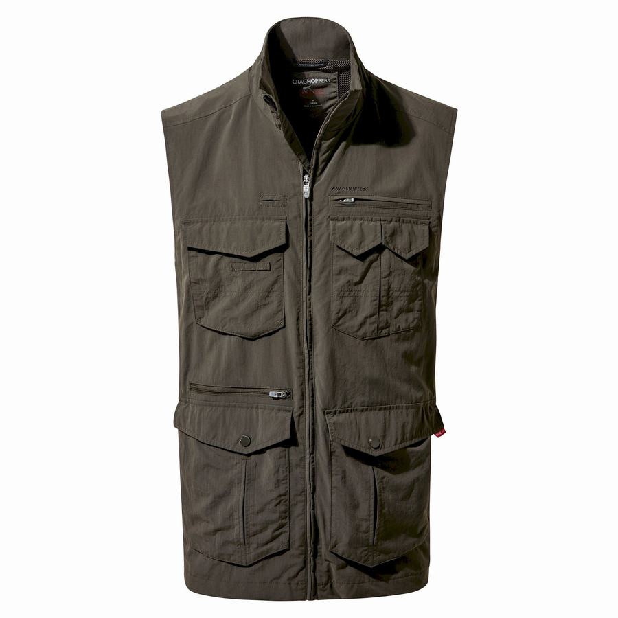 Green Craghoppers NosiLife Adventure II Men\'s Gilets | XAE870GE