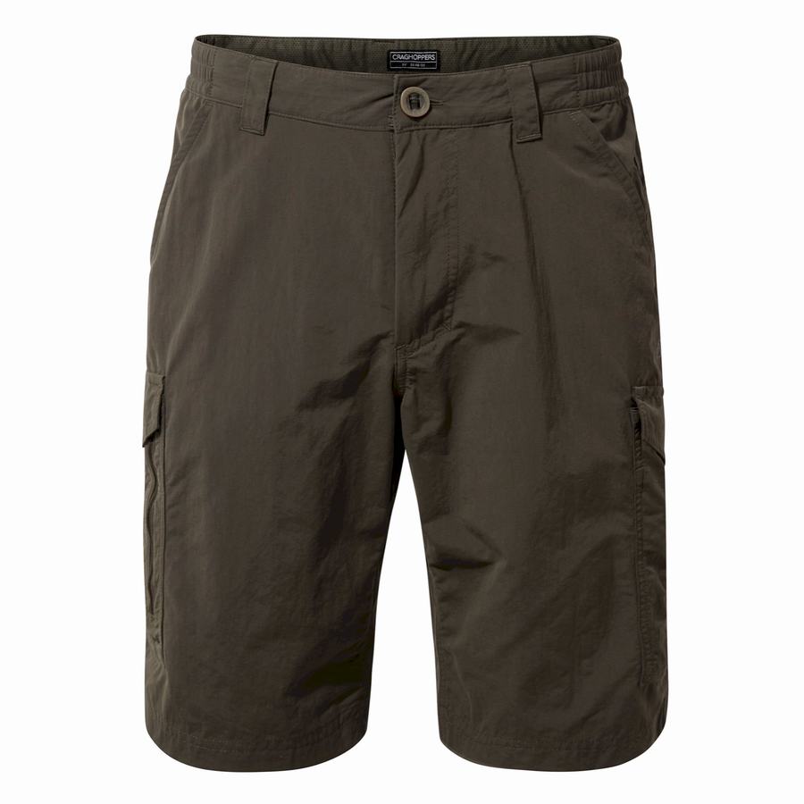 Green Craghoppers NosiLife Cargo II Men's Shorts | MPP4954EN