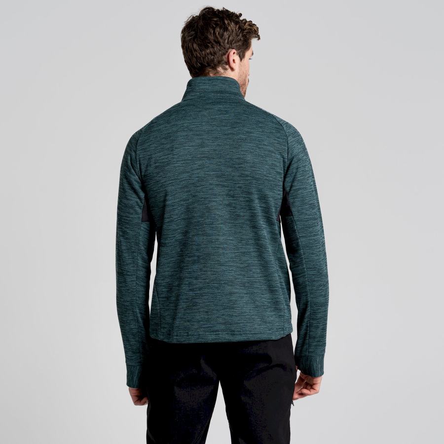 Green Craghoppers Tarbert Half Zip Men's Sweaters | XVF7791JA