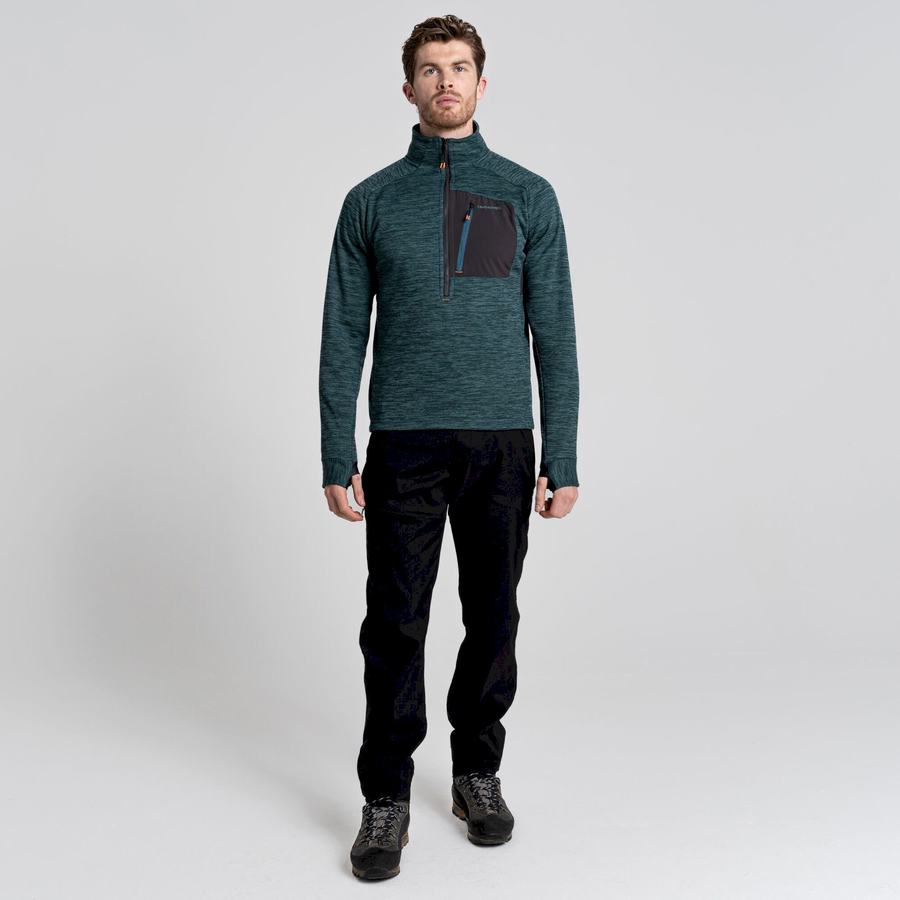 Green Craghoppers Tarbert Half Zip Men's Sweaters | XVF7791JA