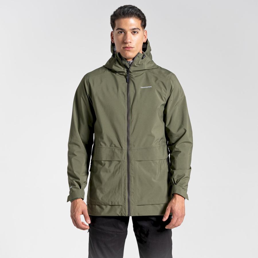 Green Craghoppers Toledo GORE-TEX Men's Jackets | RVV5598YW