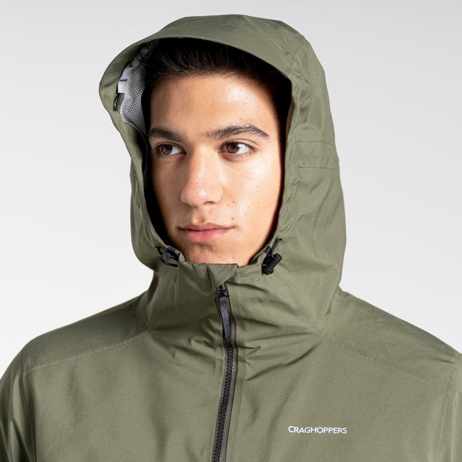 Green Craghoppers Toledo GORE-TEX Men's Jackets | RVV5598YW