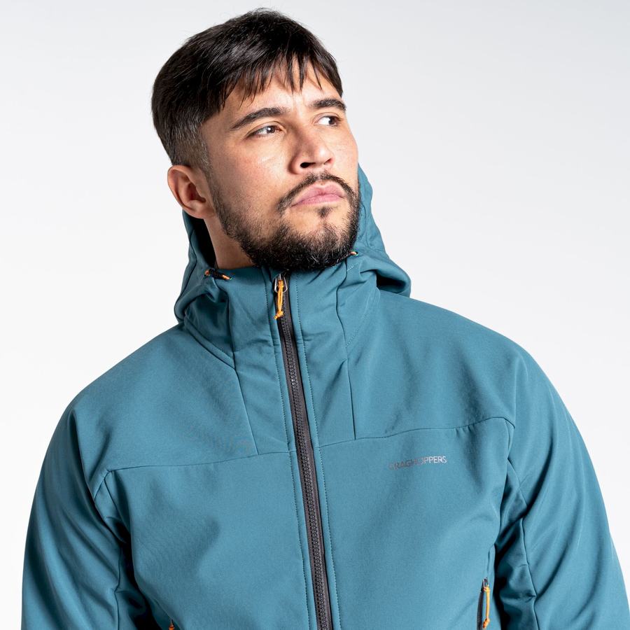 Green Craghoppers Tripp Hooded Men's Jackets | TPI5414JT