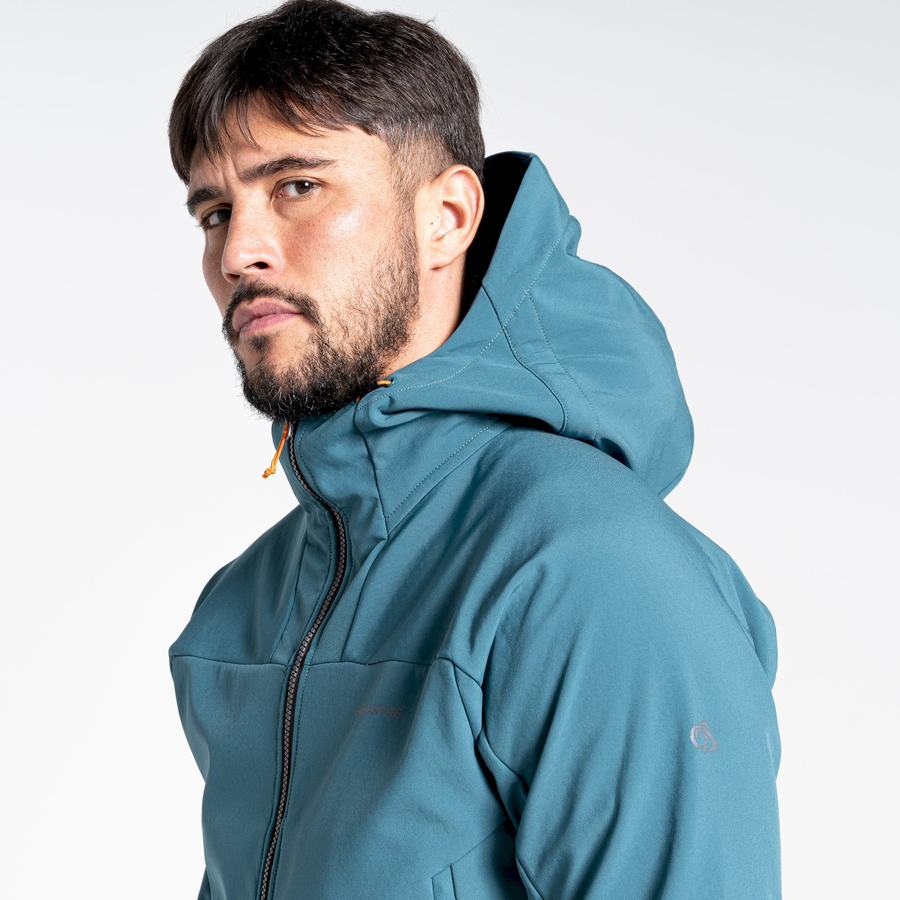 Green Craghoppers Tripp Hooded Men's Jackets | TPI5414JT