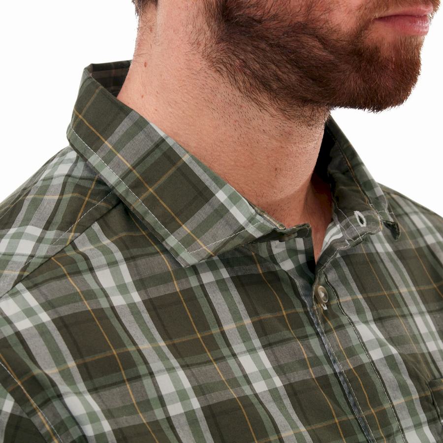 Green Craghoppers Vernon Short Sleeved Men's Shirts | CDW8740TE