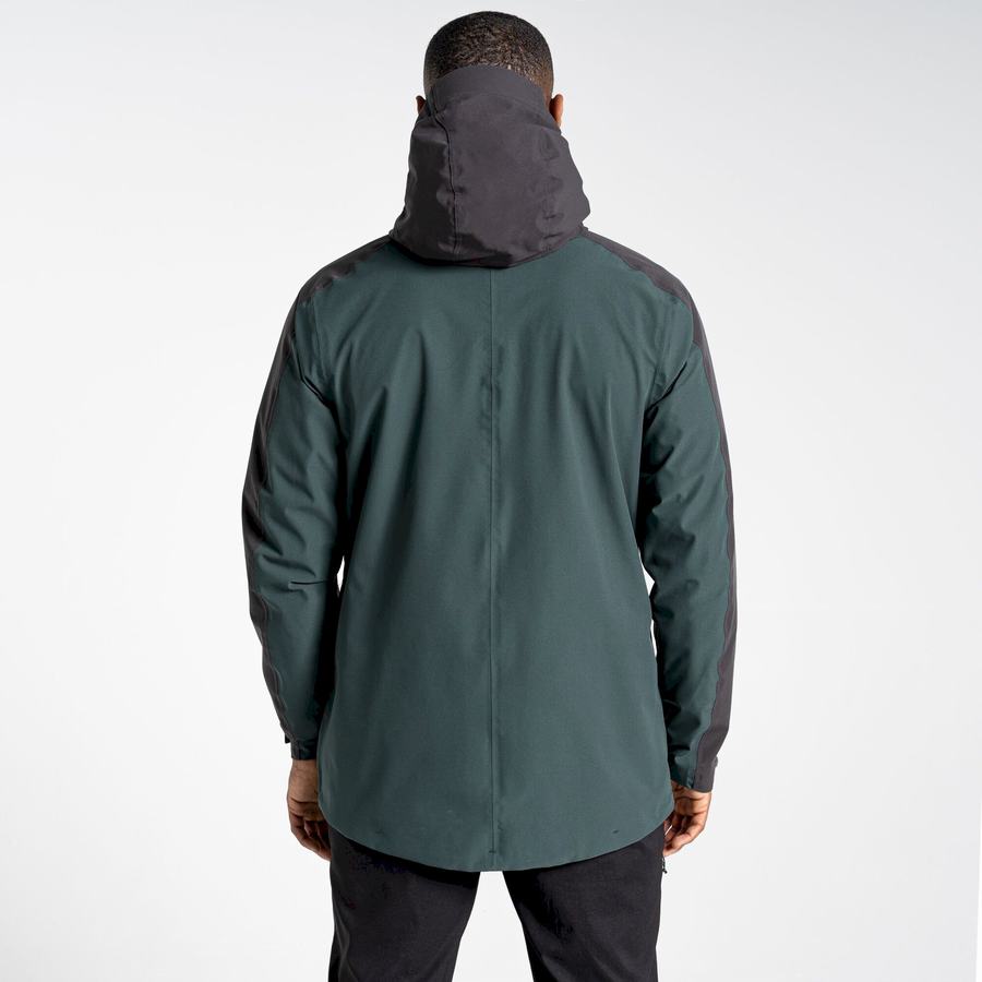 Green Craghoppers Waterproof Lorton Men's Jackets | JXD1710DN