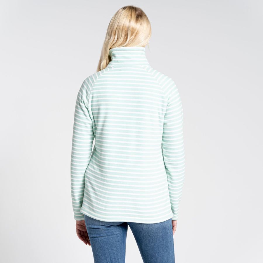 Green Stripes Craghoppers Ella Overhead Women's Sweaters | DOY29NB