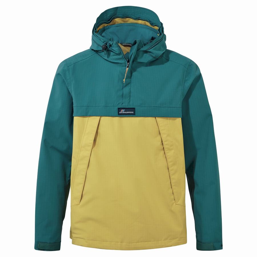 Green Yellow Craghoppers Waterproof Anderson Cagoule Men\'s Jackets | YPS253VU