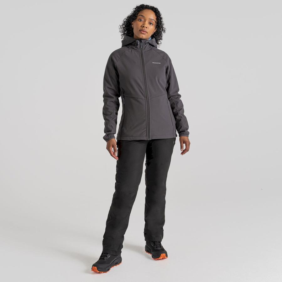 Grey Blue Craghoppers Kalti Weatherproof Hooded Women's Jackets | BWR1350TY