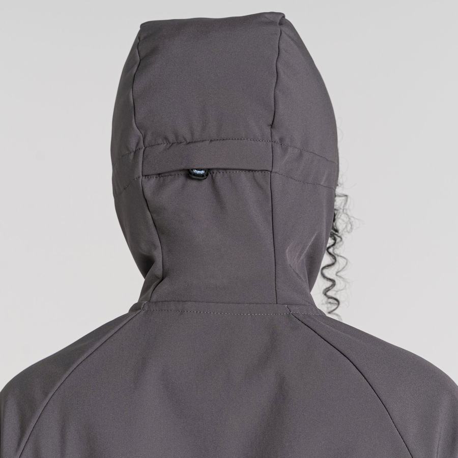 Grey Blue Craghoppers Kalti Weatherproof Hooded Women's Jackets | BWR1350TY