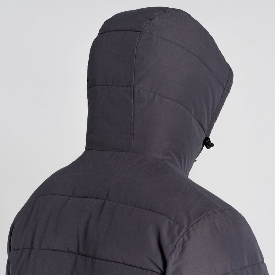 Grey Craghoppers Insulated Trillick Downhike Hooded Men's Jackets | GPX7986FZ