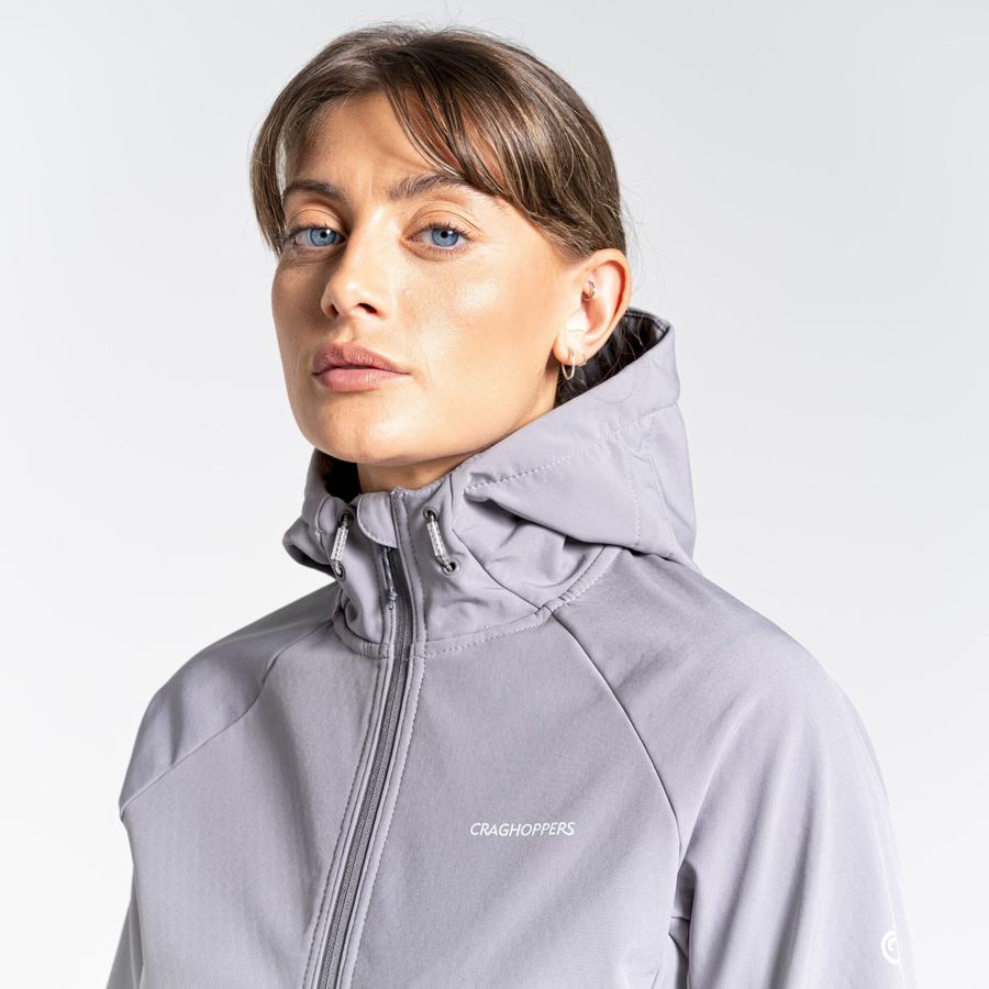 Grey Craghoppers Kalti Weatherproof Hooded Women's Jackets | VJK3650QU