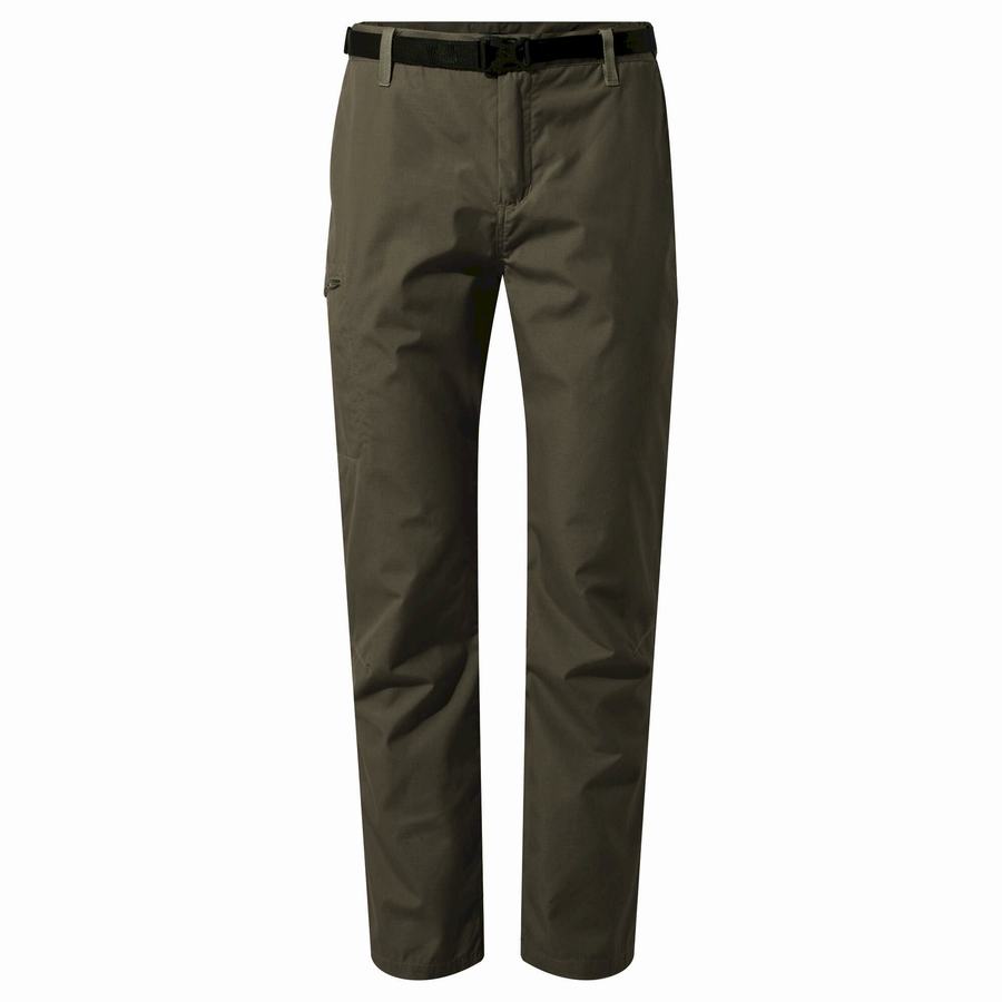 Grey Craghoppers Kiwi Boulder Slim Men's Trousers | SEX7228AN