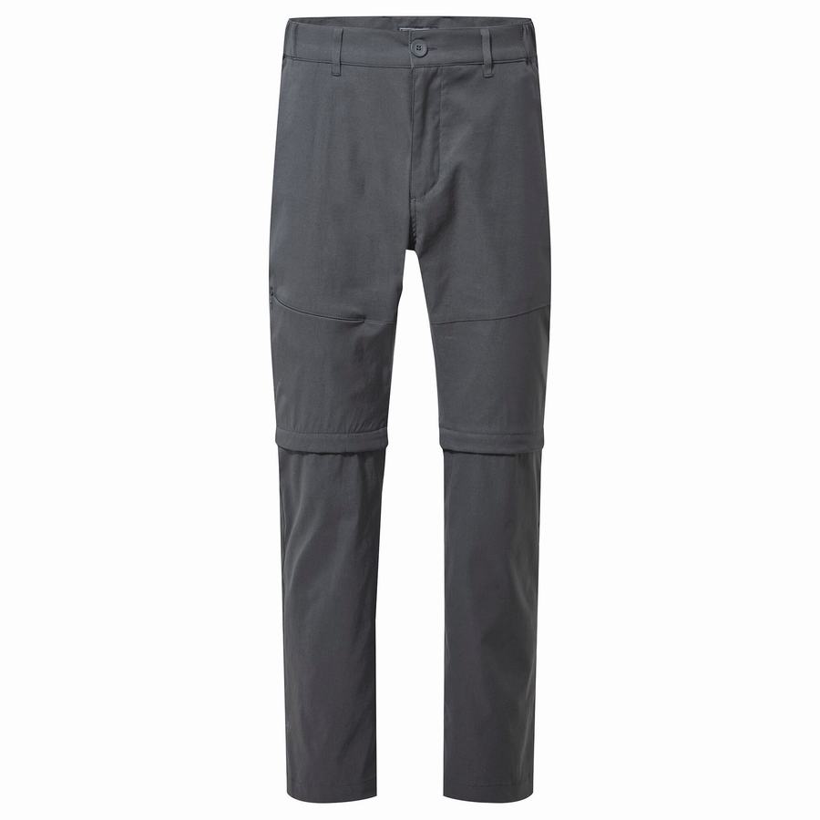 Grey Craghoppers Kiwi Pro II Men's Trousers | LBZ1351JX