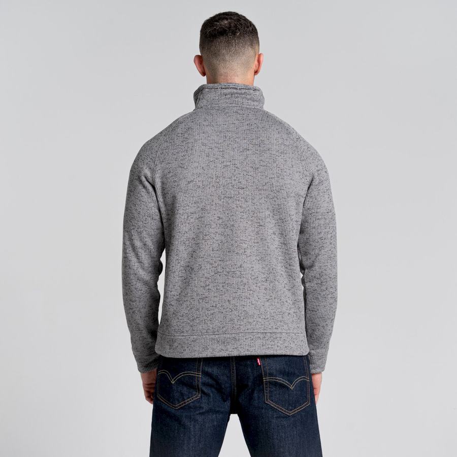 Grey Craghoppers Logan Half Zip Men's Sweaters | KVV2744ZV