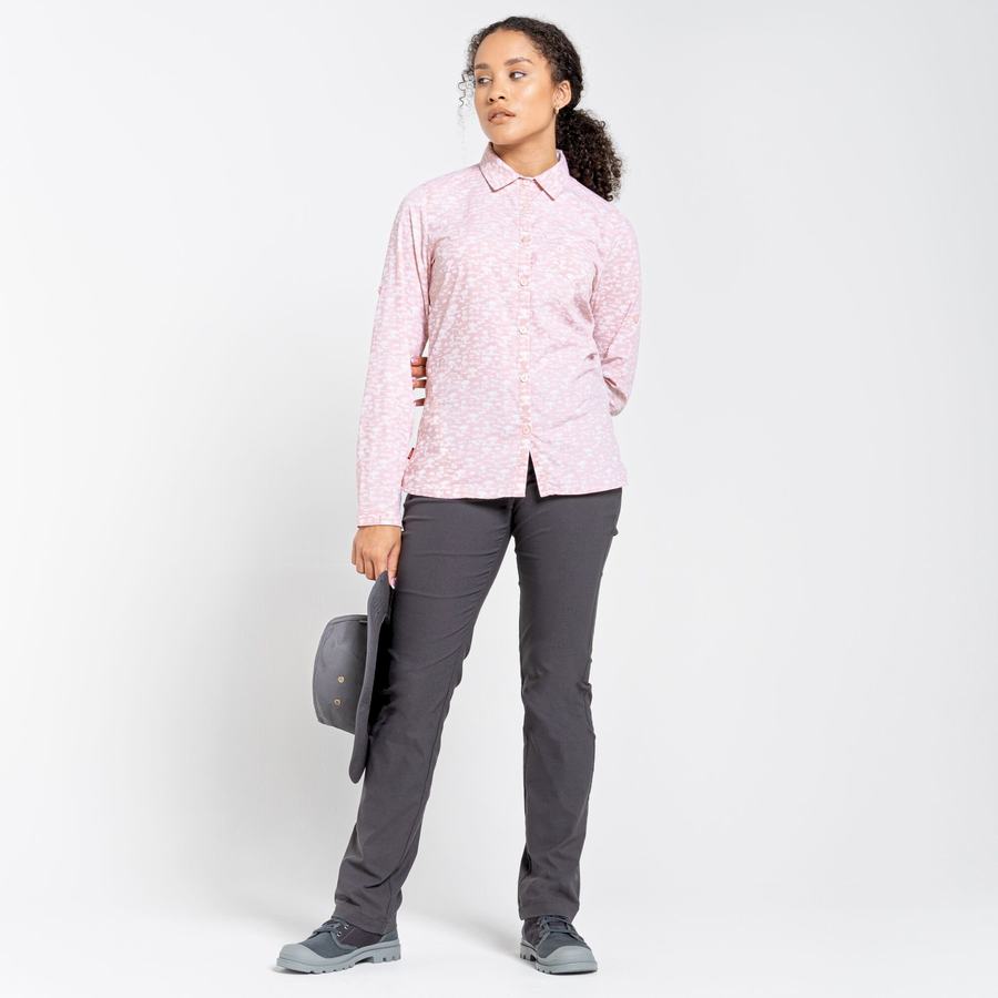 Grey Craghoppers NosiLife Clara II Women's Trousers | JBA2068OC