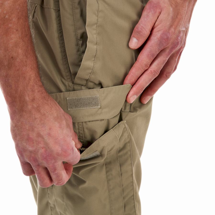 Khaki Craghoppers Kiwi Long Men's Shorts | QJU6087BT