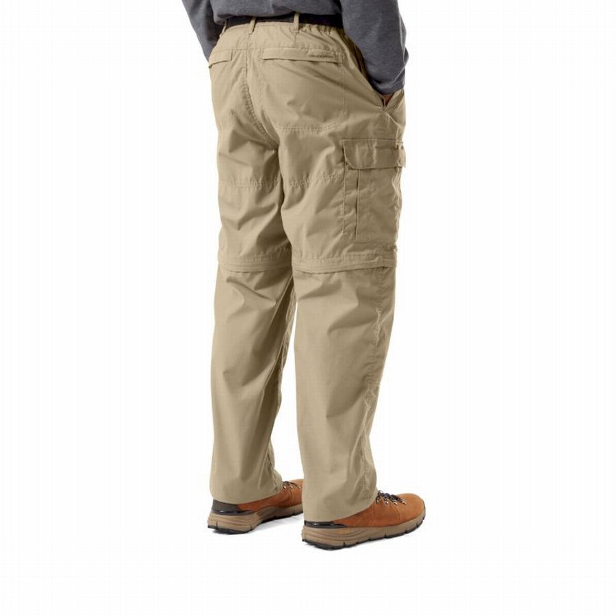 Khaki Craghoppers Kiwi Men's Trousers | ZWU1216MZ