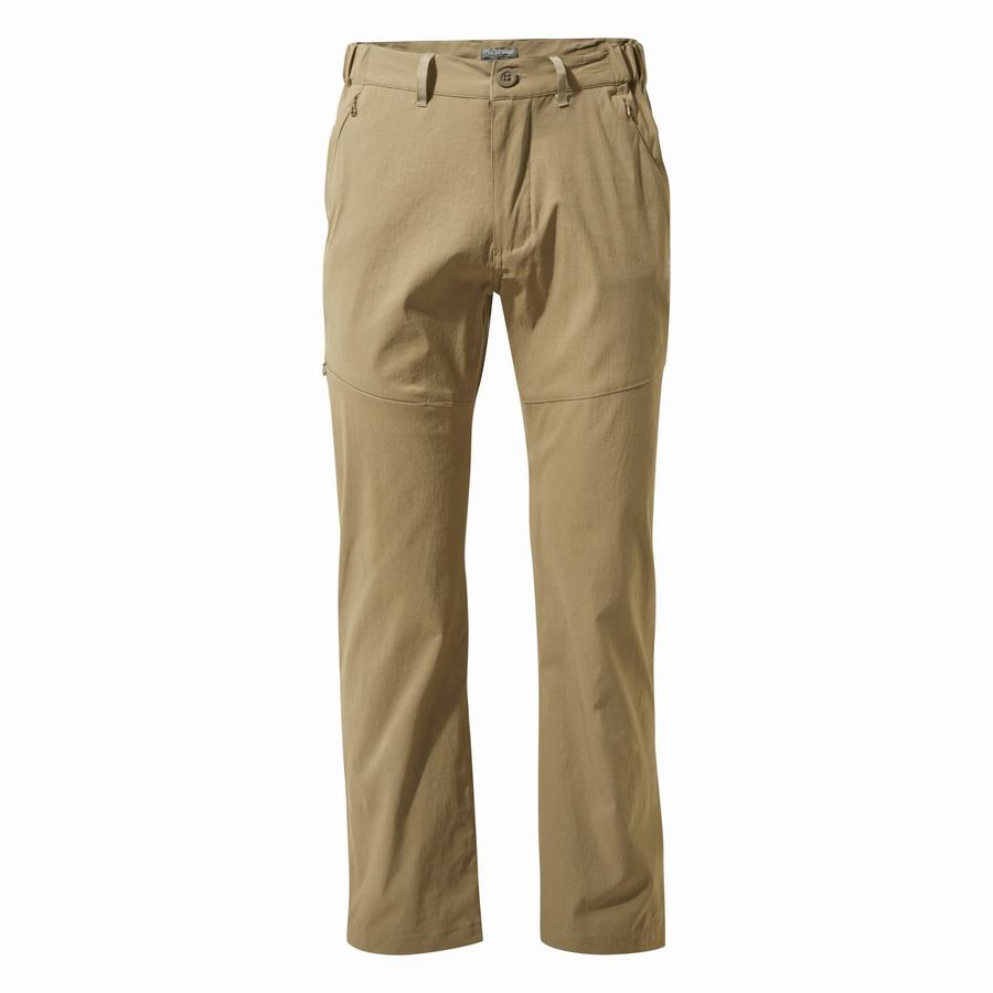 Khaki Craghoppers Kiwi Pro II Men's Trousers | CHB585NM