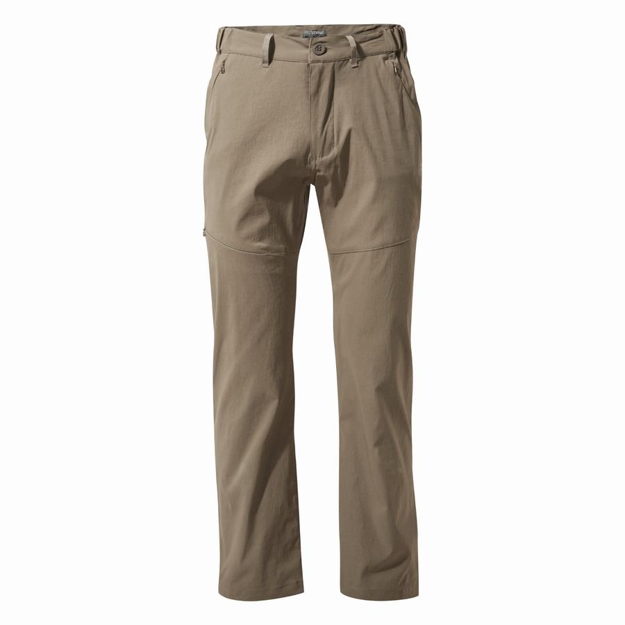 Khaki Craghoppers Kiwi Pro II Men's Trousers | NQS8034RI