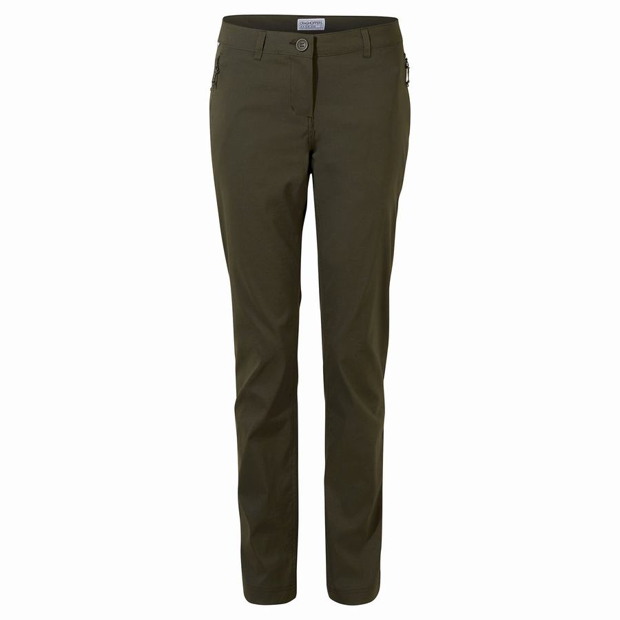 Khaki Craghoppers Kiwi Pro II Women's Trousers | QVS9271FG