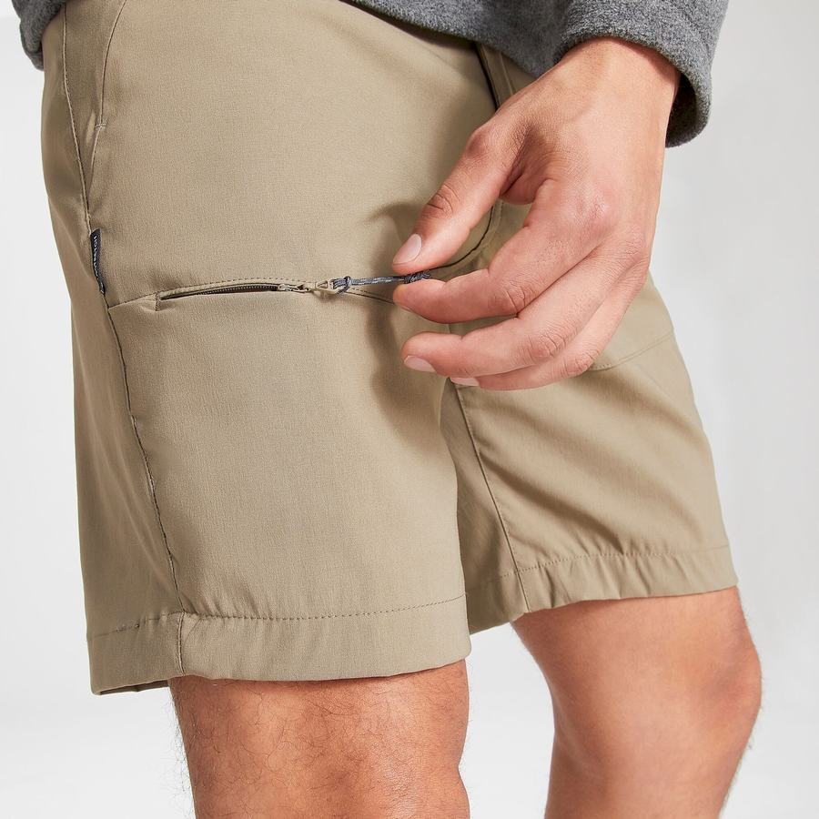 Khaki Craghoppers Kiwi Pro Men's Shorts | UWS6021RU