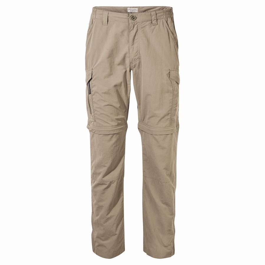 Khaki Craghoppers NosiLife II Men's Trousers | AJB6559BJ