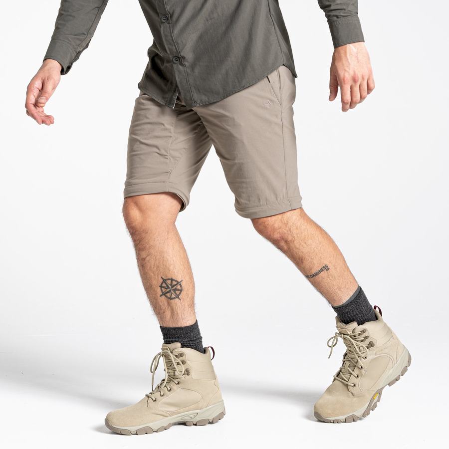 Khaki Craghoppers NosiLife Pro II Men's Trousers | QKE3045CV