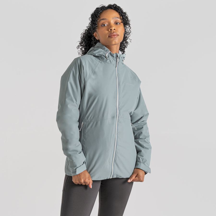 Light Blue Craghoppers Waterproof Salina Women's Jackets | MZC9860LQ