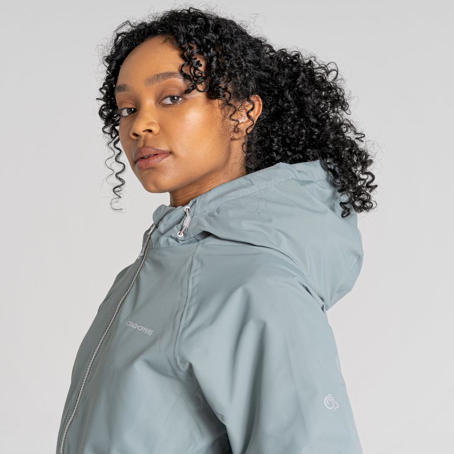 Light Blue Craghoppers Waterproof Salina Women's Jackets | MZC9860LQ