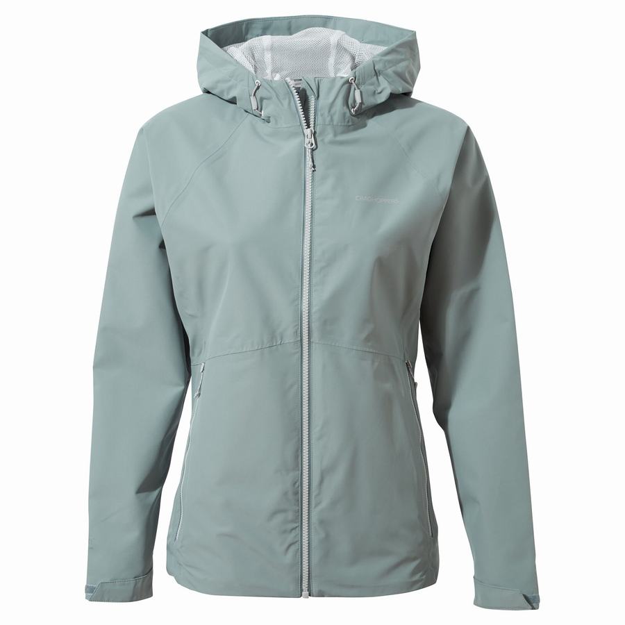 Light Blue Craghoppers Waterproof Salina Women's Jackets | MZC9860LQ