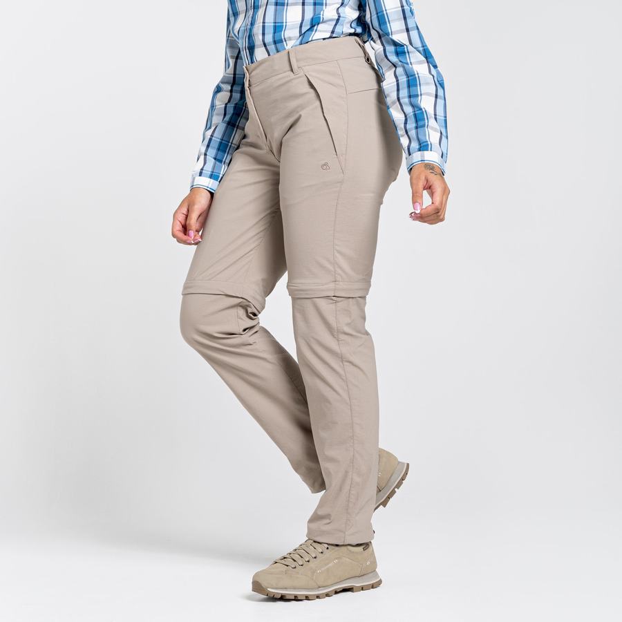 Light Brown Craghoppers NosiLife Pro II Women's Trousers | IWY7137QF