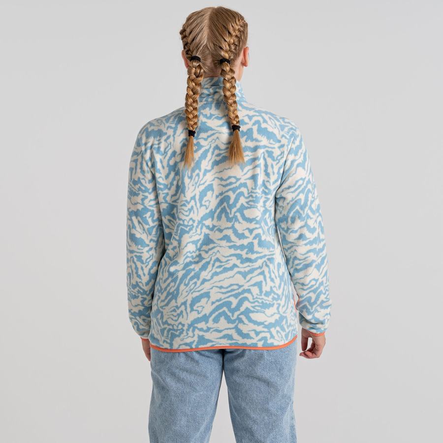 Light Turquoise Craghoppers Teton Overhead Women's Sweatshirts | TKO948VJ