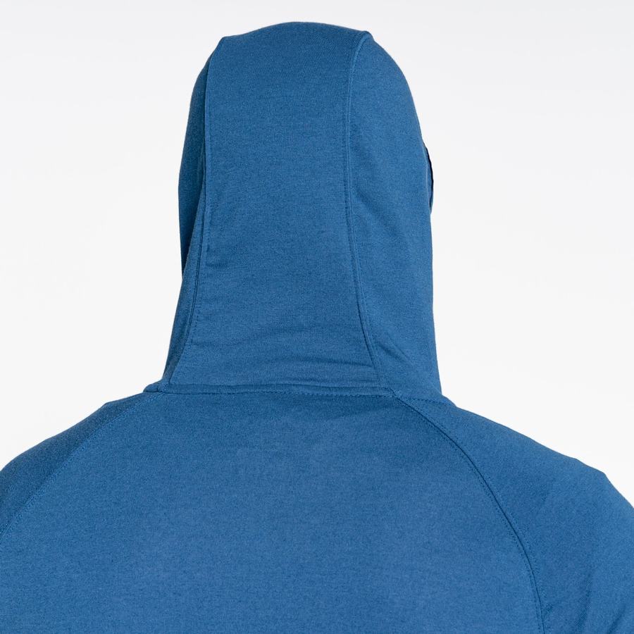 Navy Blue Craghoppers NosiLife Nepos Hooded Men's T-Shirts | YRJ897HB