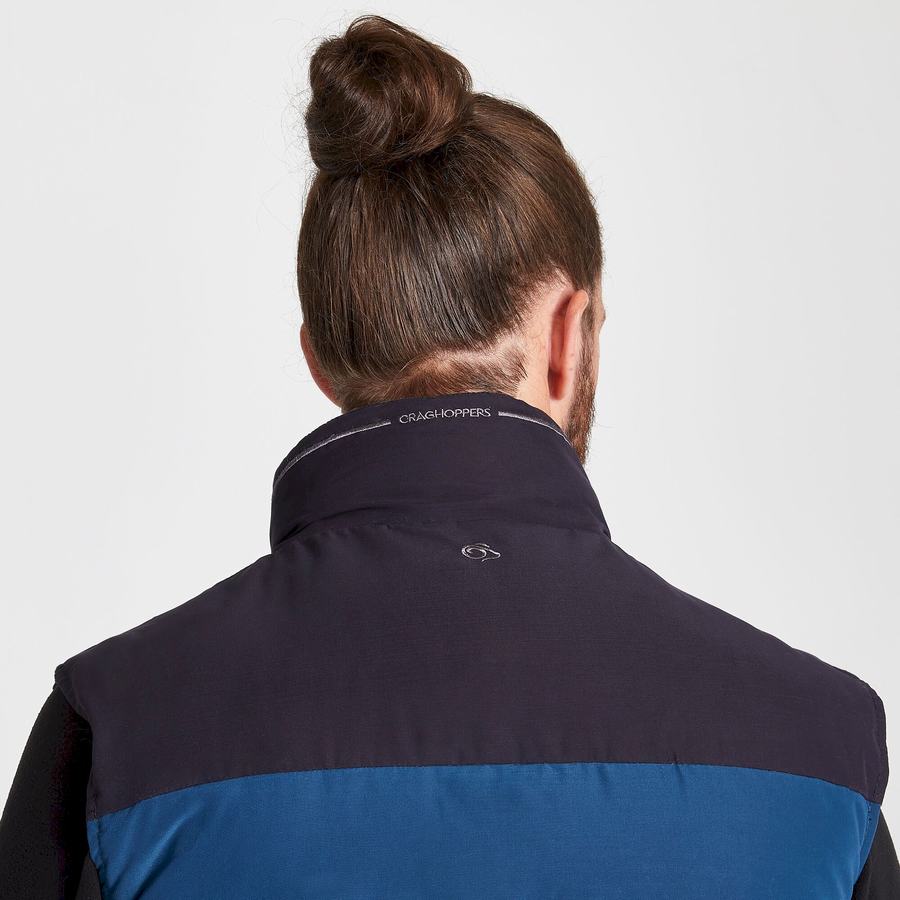 Navy Blue Craghoppers Trillick Downlike Men's Gilets | BRZ5826OQ