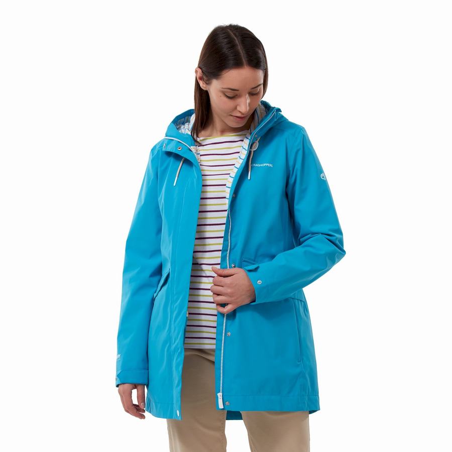 Navy Blue Craghoppers Waterproof Salia Women's Jackets | GRD2591RS