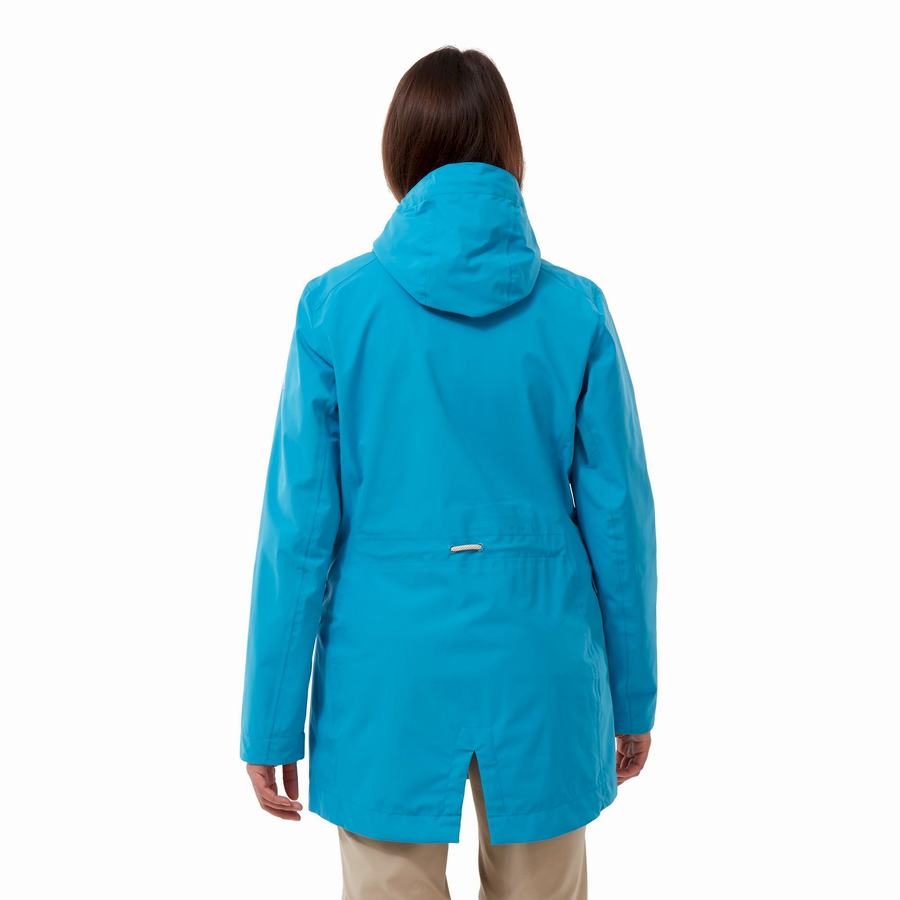 Navy Blue Craghoppers Waterproof Salia Women's Jackets | GRD2591RS