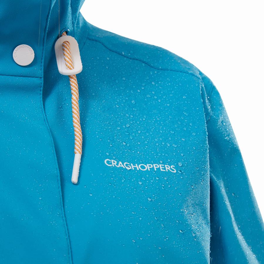 Navy Blue Craghoppers Waterproof Salia Women's Jackets | GRD2591RS