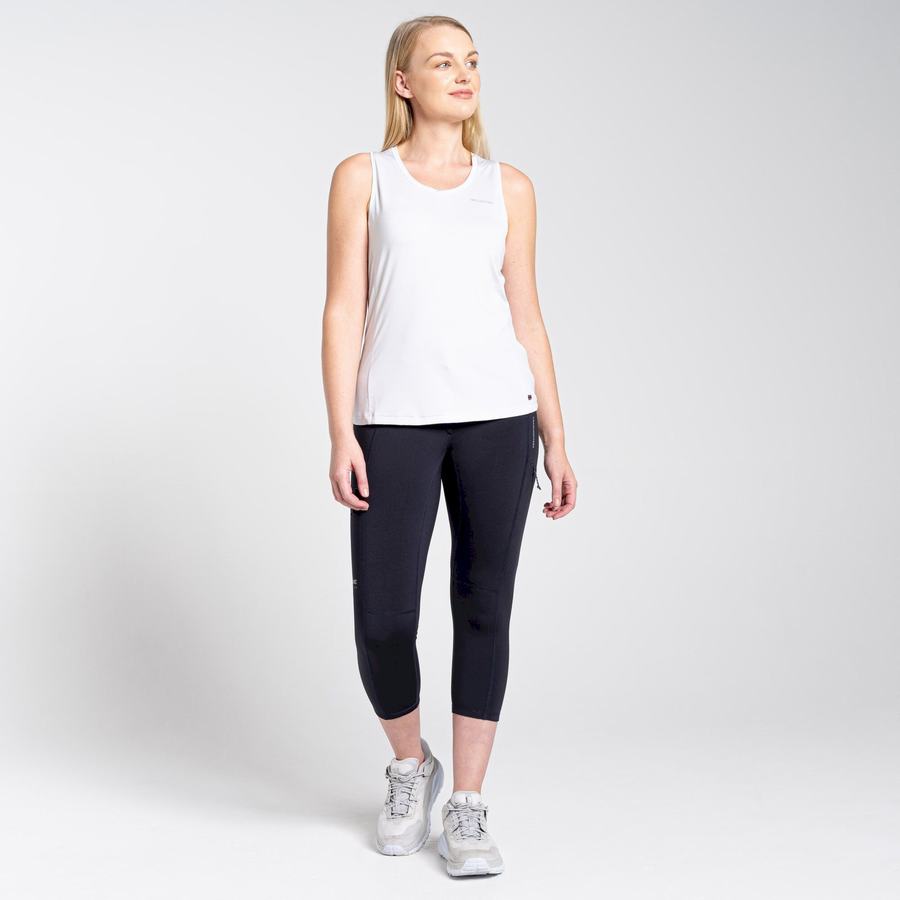 Navy Craghoppers Dynamic Cropped Women's Leggings | CBF117YR