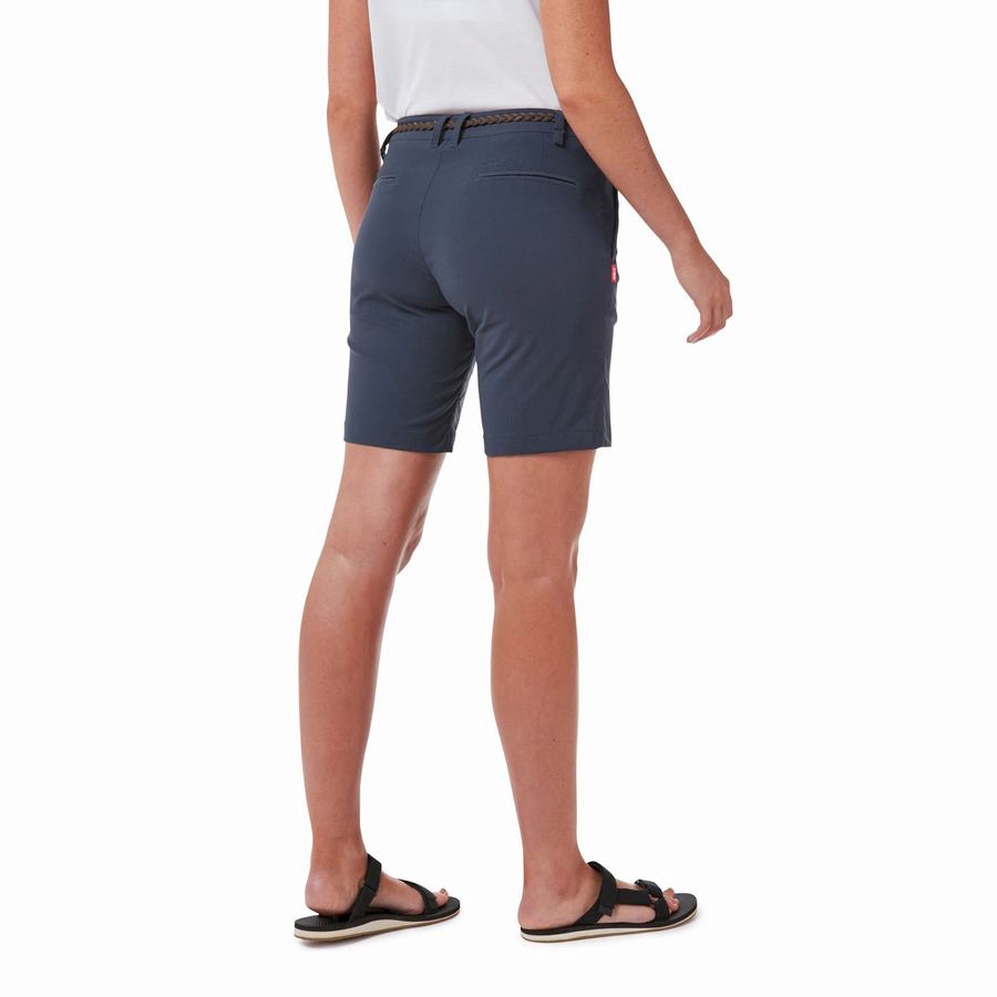 Navy Craghoppers Dynamic Women's Shorts | LDI7186IY