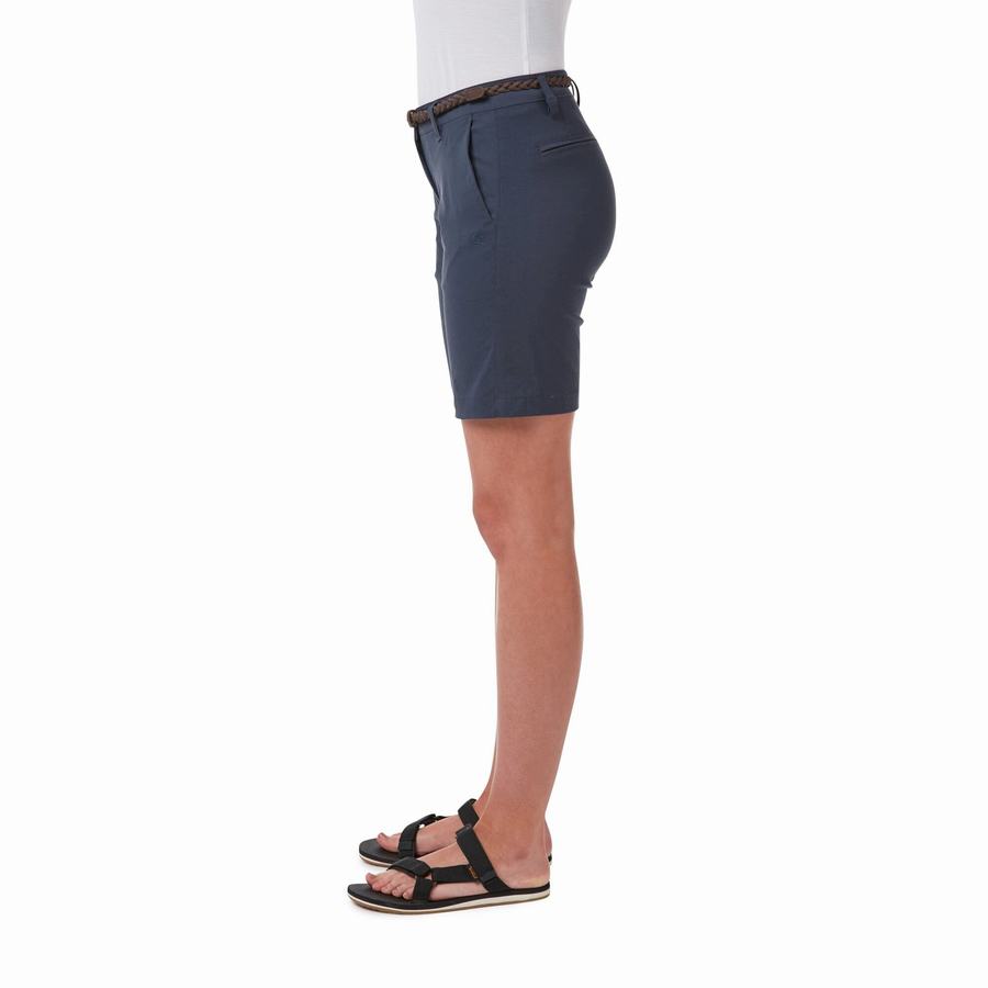 Navy Craghoppers Dynamic Women's Shorts | LDI7186IY