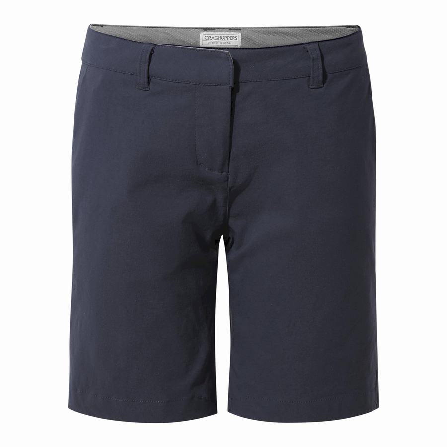 Navy Craghoppers Dynamic Women's Shorts | LDI7186IY